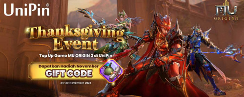 MU ORIGIN 3 Thanksgiving Events! (ID)
